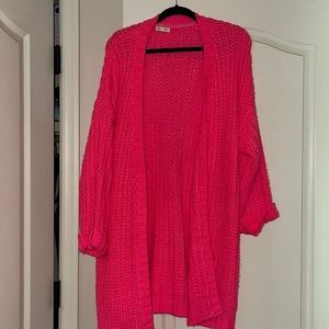 Hot Pink Cardigan